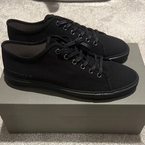 All Saints Men's Black Theo Low Top Sneakers Brand New Size 12 (45)